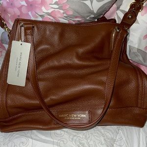 Leather brown purse Andrew Marc